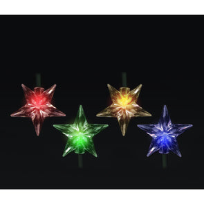 Mirabella Christmas Solar Powered 30 LED Stars Light Set - Multi-Colour