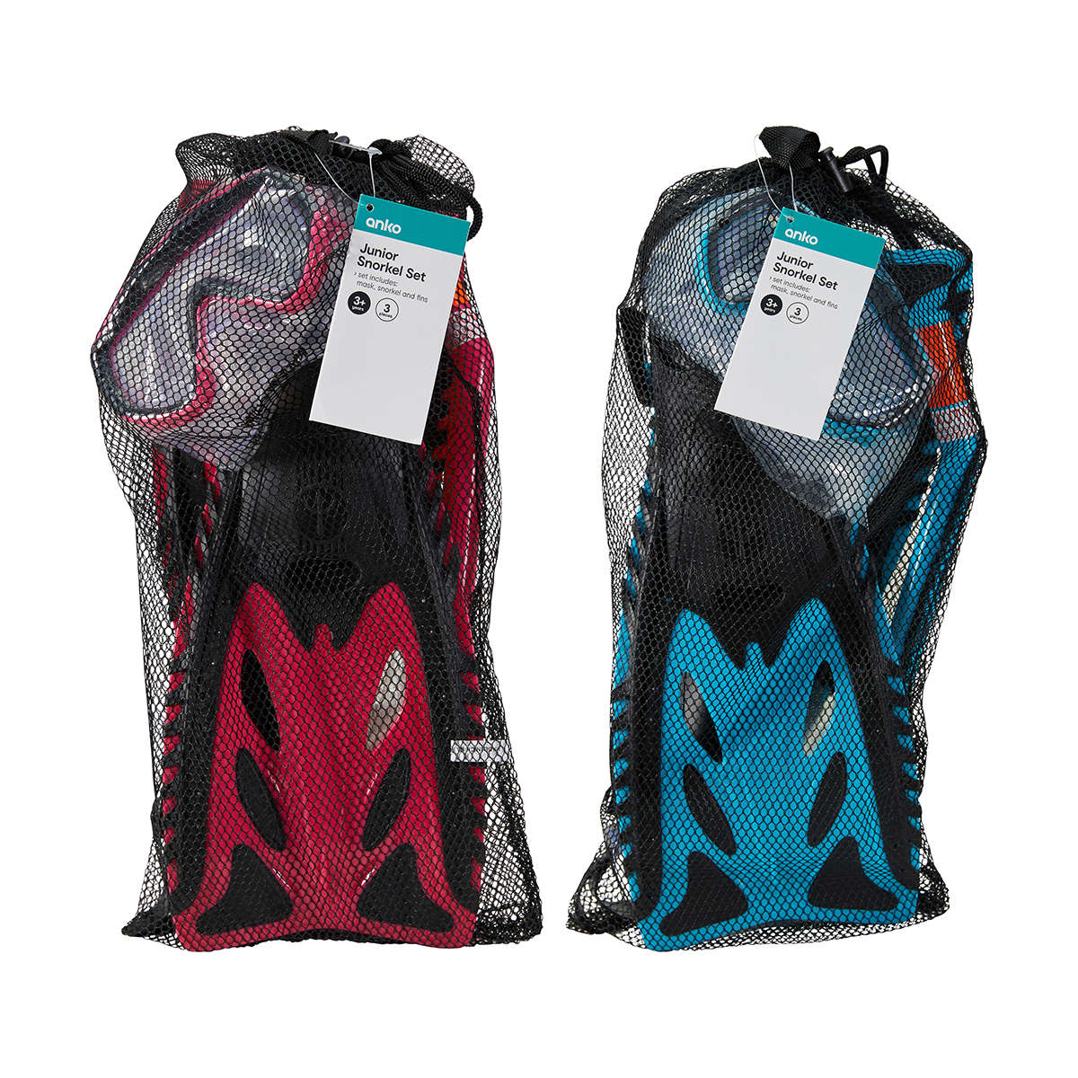 Anko Junior Snorkel 3 Pieces Set for Ages 3+ Years - Assorted* - TheITmart