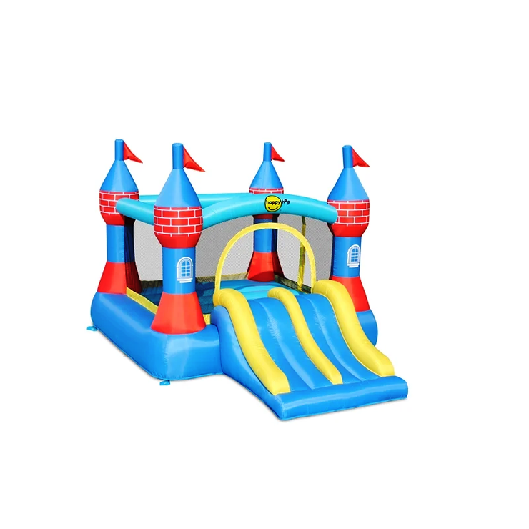 Swing Slide Climb Happy Hop Castle Bouncer Inflatable Play Set/ Multicolour