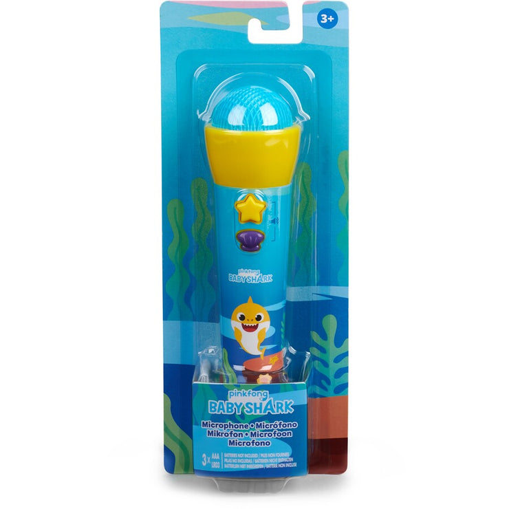 Baby Shark Microphone / Adjustable Volume / Suitable for Ages 3+ Years