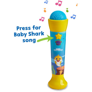 Baby Shark Microphone / Adjustable Volume / Suitable for Ages 3+ Years