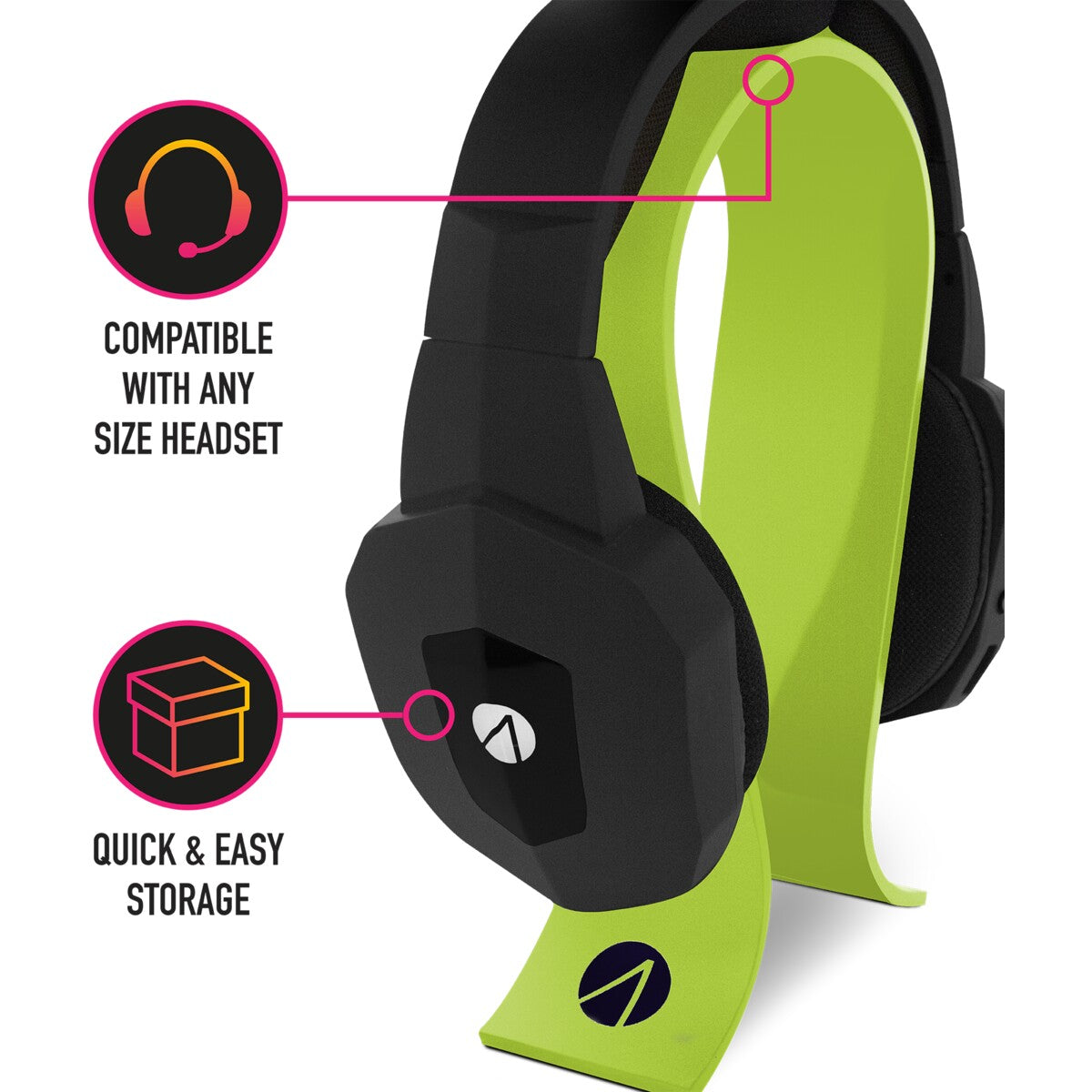 Stealth Gaming Headset Stand - Blue / Green - TheITmart