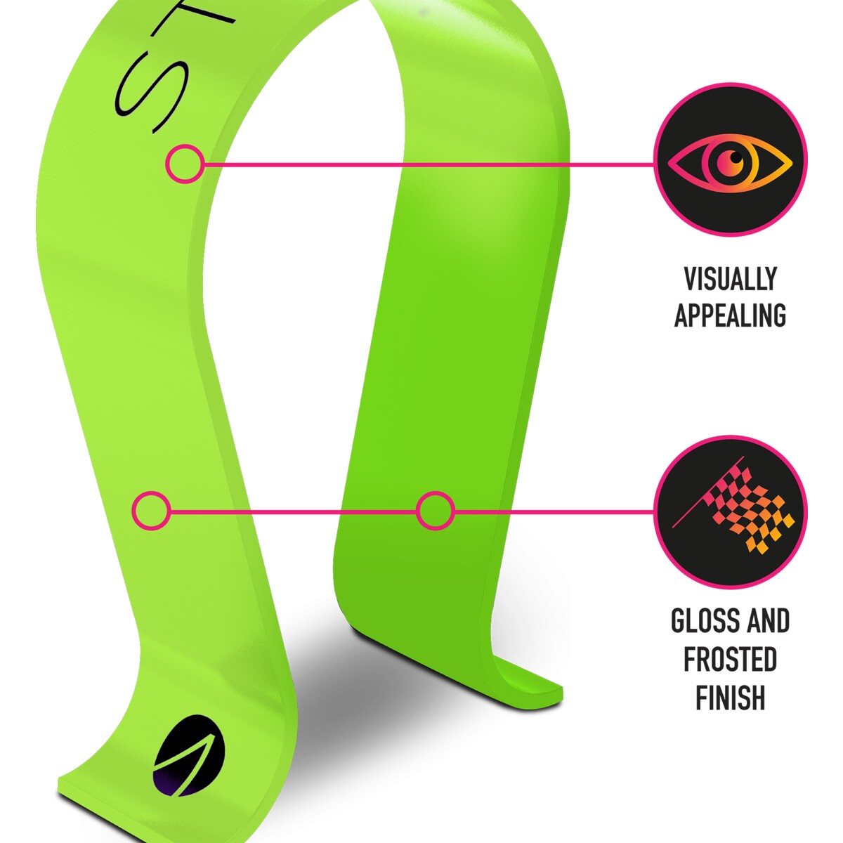 Stealth Gaming Headset Stand - Blue / Green - TheITmart