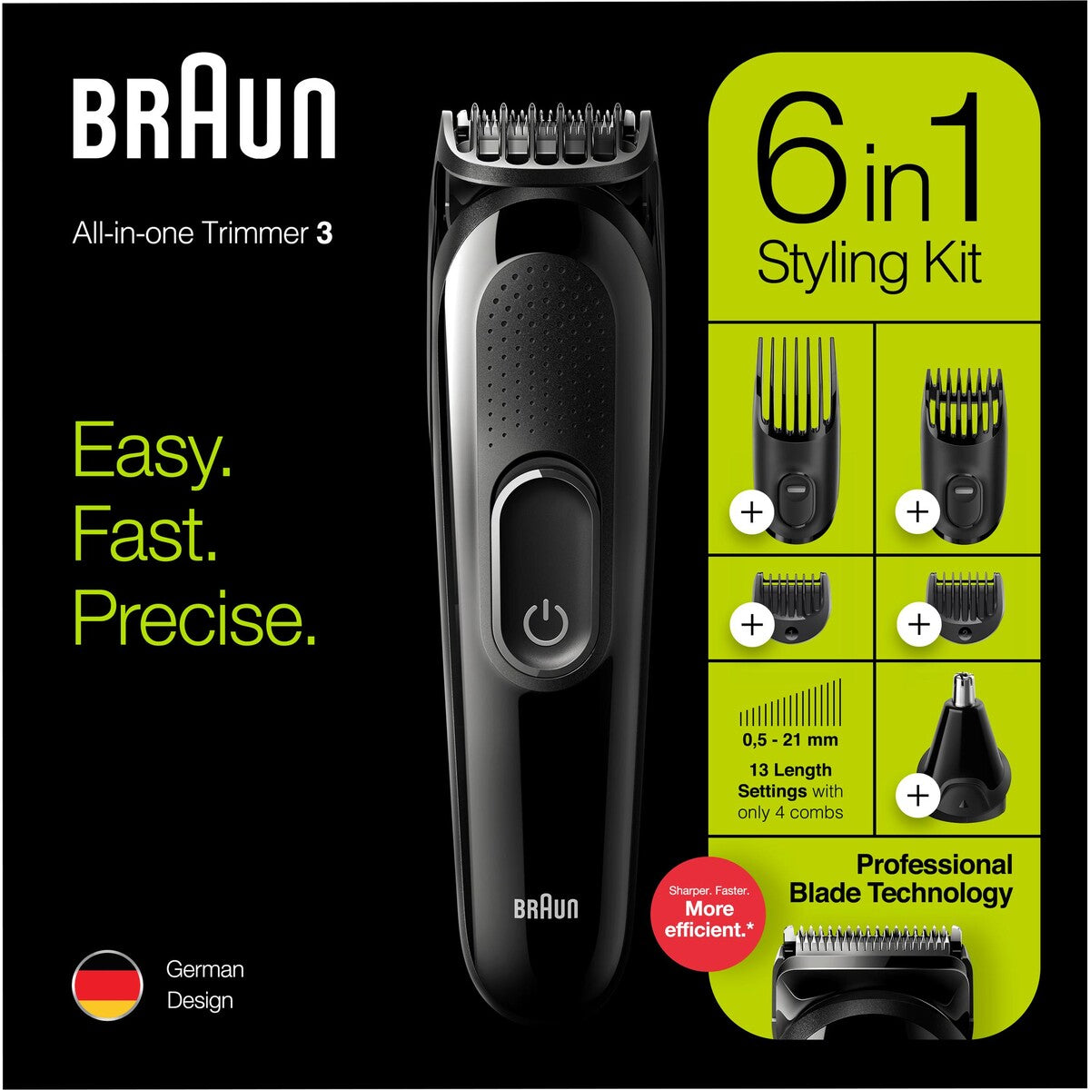 Braun 6-in-1 Multi-Grooming Kit - 3220 / Black