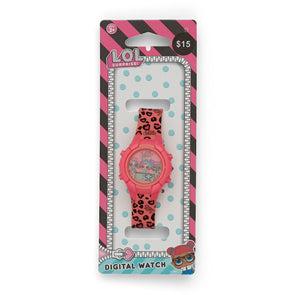 LOL Surprise Leopard Print Watch - Hot Pink