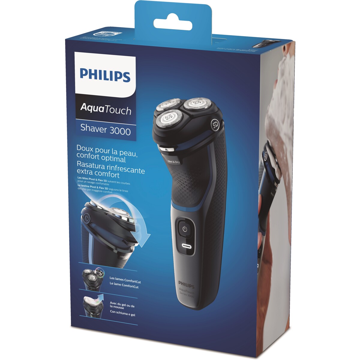 Philips Shaver Series 3000 Wet and Dry, with Pop-Up Trimmer - S3122/51 - TheITmart