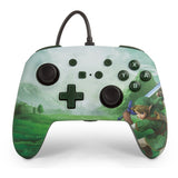 Nintendo Switch PowerA Wired Enhanced Controller - Hyrule Green - TheITmart