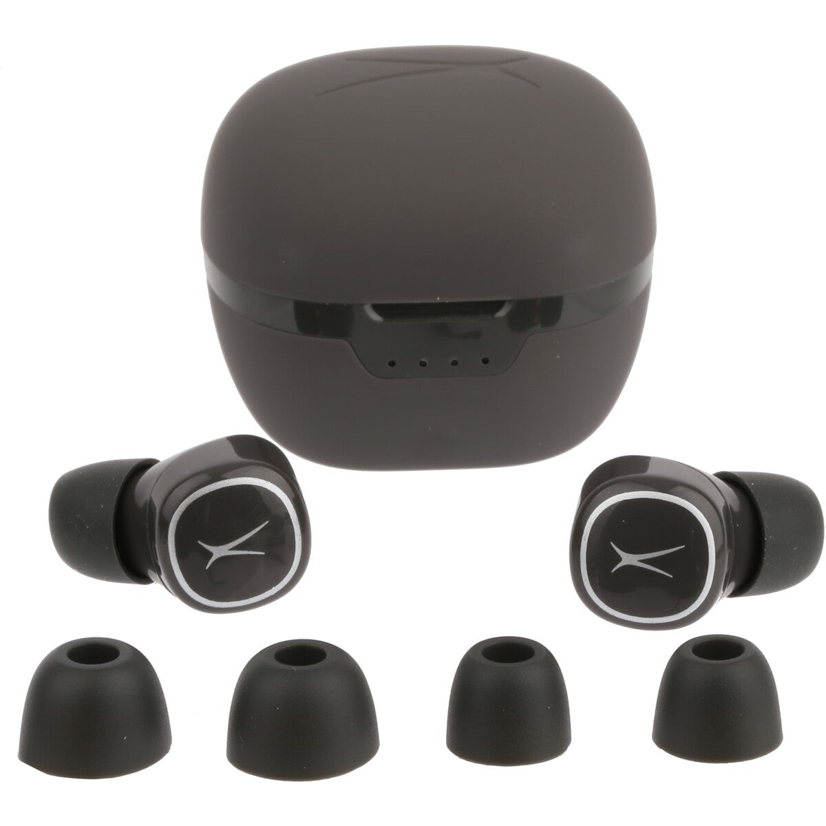 Altec Lansing Waterproof Bluetooth NanoPods - Charcoal Grey and Purpley Pink