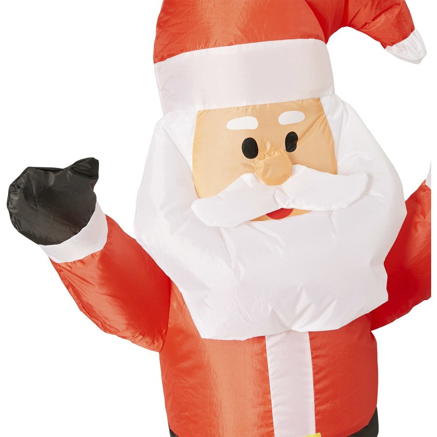 Mirabella Christmas 1.5m Low Voltage LED Motion Inflatable Santa in Chimney - TheITmart