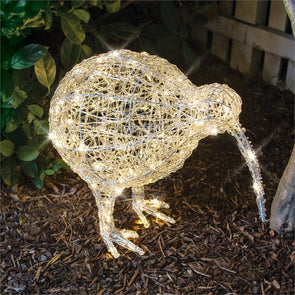 Lytworx Festive 50cm Warm White 100 LED Solar Kiwi Bird Statue