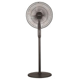 Euromatic Black 40cm Remote Control Pedestal Fan- PF40RC-CH / 3 Speed Settings