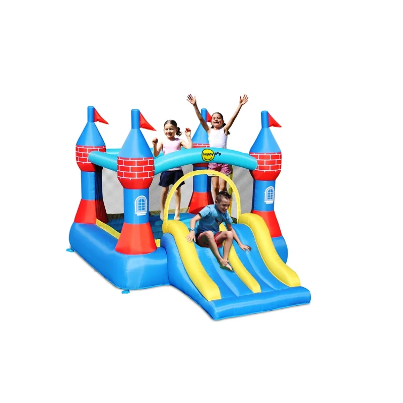 Swing Slide Climb Happy Hop Castle Bouncer Inflatable Play Set/ Multicolour - TheITmart