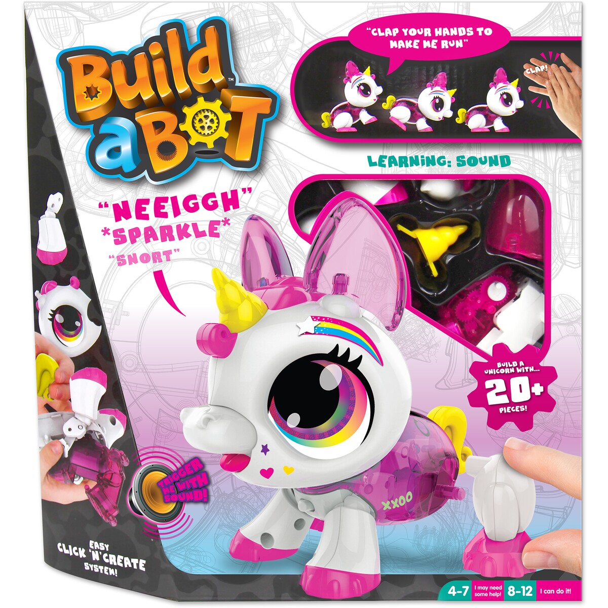 Build A Bot - Unicorn Trigger with sound for Ages 4-12 Years - TheITmart