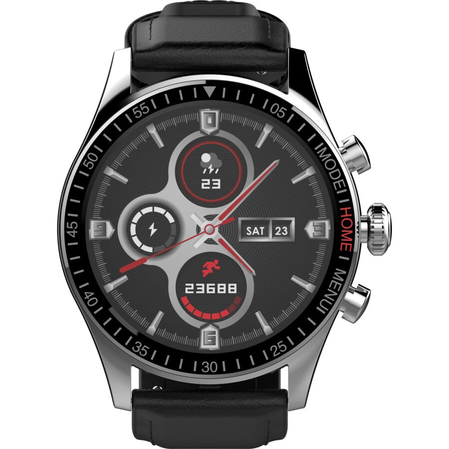 DGTEC Amoled Smart Watch - Black with Heart Rate & Sleep Monitor