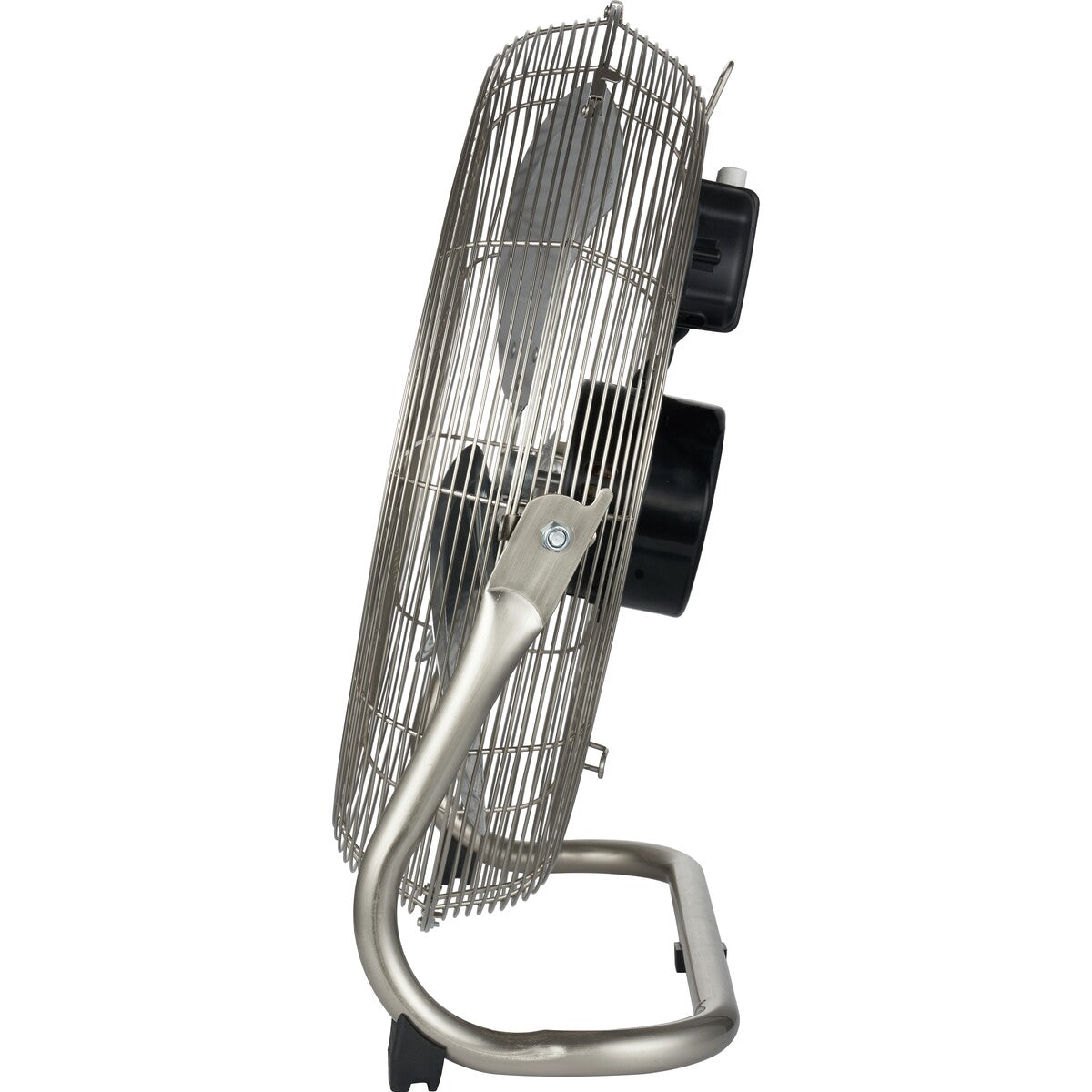Fenici 45cm High Velocity Floor Fan - Silver / Adjustable Tilt Head / 3 Speeds