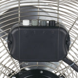 Fenici 45cm High Velocity Floor Fan - Silver / Adjustable Tilt Head / 3 Speeds