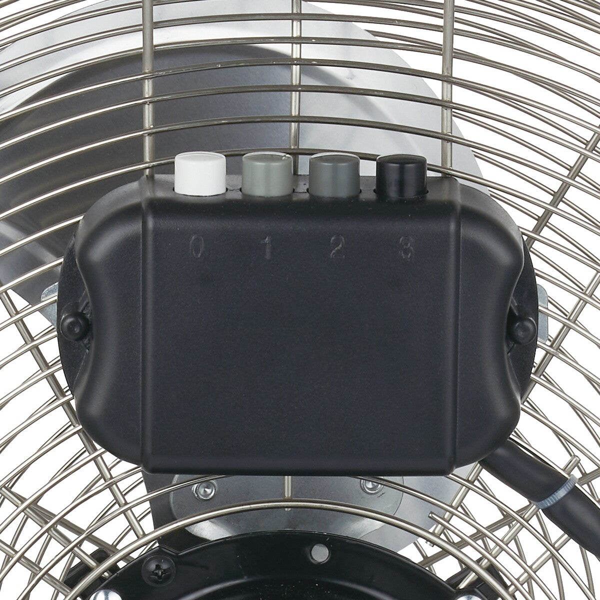 Fenici 45cm High Velocity Floor Fan - Silver / Adjustable Tilt Head / 3 Speeds