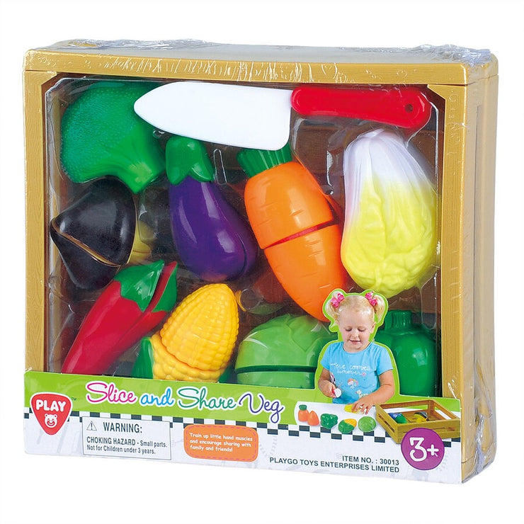 PlayGo Slice & Share Veggies and Fruits Set - Assorted* / Suitable for Ages 3+ Years