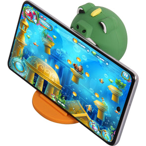 Crest Fun Shape Phone Holder - Green Dinosaur
