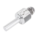 Bluetooth Karaoke Microphone with Speaker - Silver