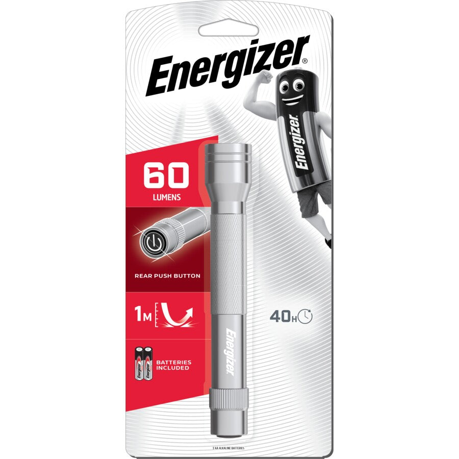 Energizer LED Metal Torch - 60 Lumens/Ideal for Home or Work use - TheITmart