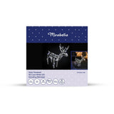 Mirabella Christmas Solar Powered 50 LED Standing Reindeer - Cool White - TheITmart
