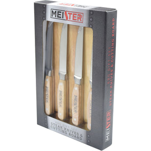 Meister BBQ Steak Knives and Block Gift