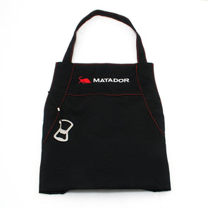 Matador 100% Cotton Large BBQ Apron - Black/Machine Washable