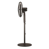 Euromatic Black 40cm Remote Control Pedestal Fan- PF40RC-CH / 3 Speed Settings