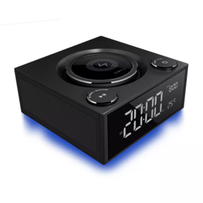 LASER QI WIRELESS CHARGING ALARM CLOCK WITH BLUETOOTH SPEAKER