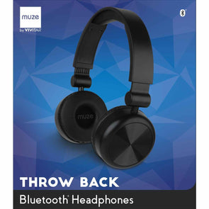 Vivitar Muze Throwback Bluetooth Headphones (MUZ4001-BK)