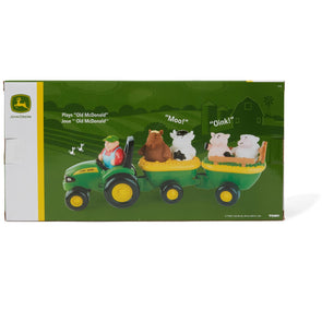 John Deere Animal Sounds Hay Ride/ Trailer Driver + 4 Animal Characters