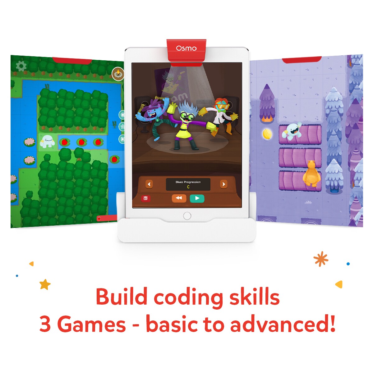 Osmo Coding Starter Kit for iPad - Ages 5-10 (Osmo Base Included) - TheITmart