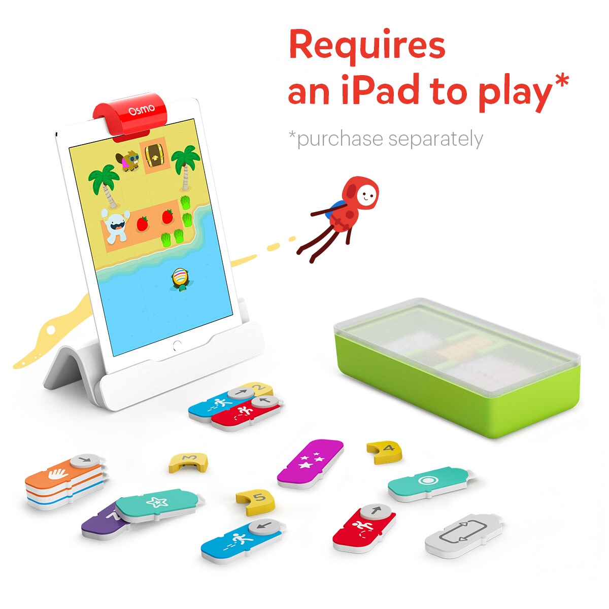 Osmo Coding Starter Kit for iPad - Ages 5-10 (Osmo Base Included) - TheITmart