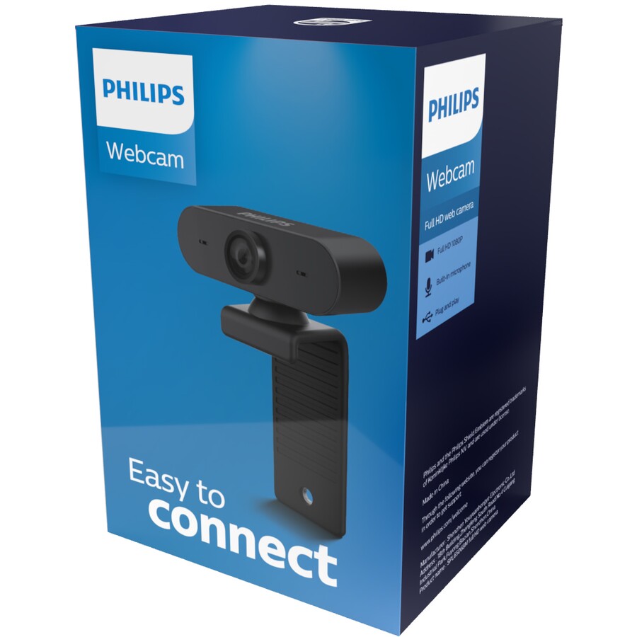 Philips Full HD Webcam / Plug and Play /Built in microphone - TheITmart