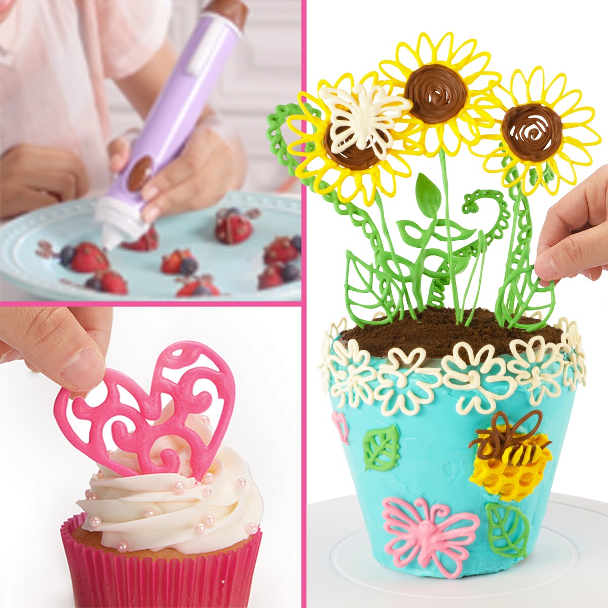 Battery Operated Real Chocolate Pen/40 Designs / Suitable for Ages 6+ Years