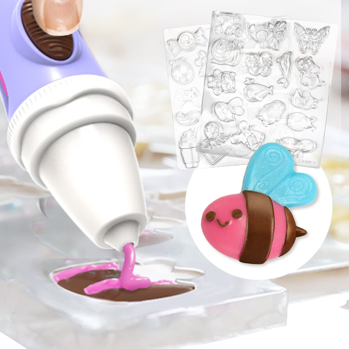 Battery Operated Real Chocolate Pen/40 Designs / Suitable for Ages 6+ Years