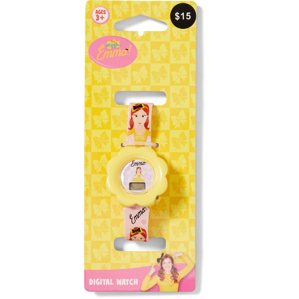 The Wiggles Kids Emma Digital Watch - Yellow - TheITmart