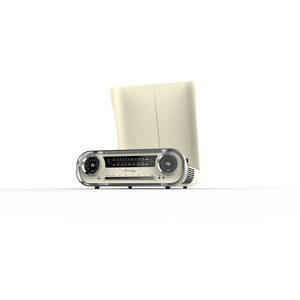 Brooklyn Retro Turntable - Blue / Cream Colour