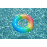 Bestway 91cm Rainbow Inflatable Pool Ring / Safety Valve