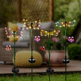 Click 75cm Butterfly Solar LED Stake Light