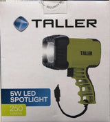 Taller TL1196 LED 250 Lumen Spotlight with 3.7v 2000mAh Battery/Splash Proof
