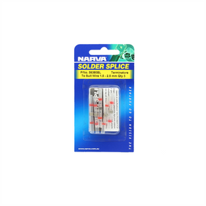 Narva 1.5-2.5mm Electrical Solder Splice Terminators - 5 Pack