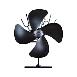 Scandia Eco Portable Black Fan Suitable for Radiant Wood Fire or Stove