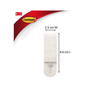 3M Command Adhesive Small Picture Hanging Strips 4 Pack - White