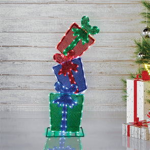 Lytworx 117 LED Glitter Mesh Festive Light Gift Box