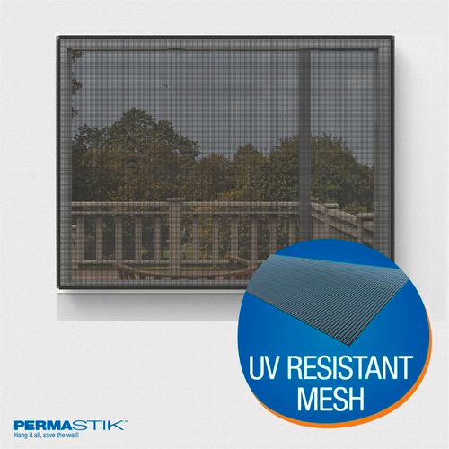 Permastik 2m x 2m XL Removable Insect Screen / Easy DIY installation