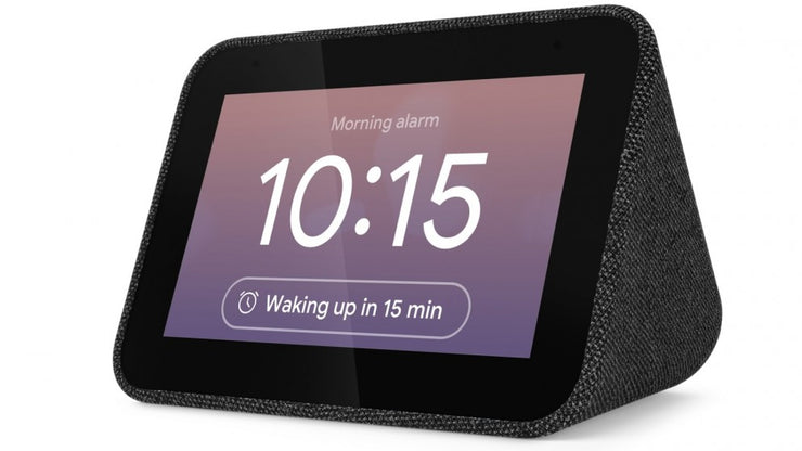 Lenovo Smart Clock with the Google Assistant - Black Fabric