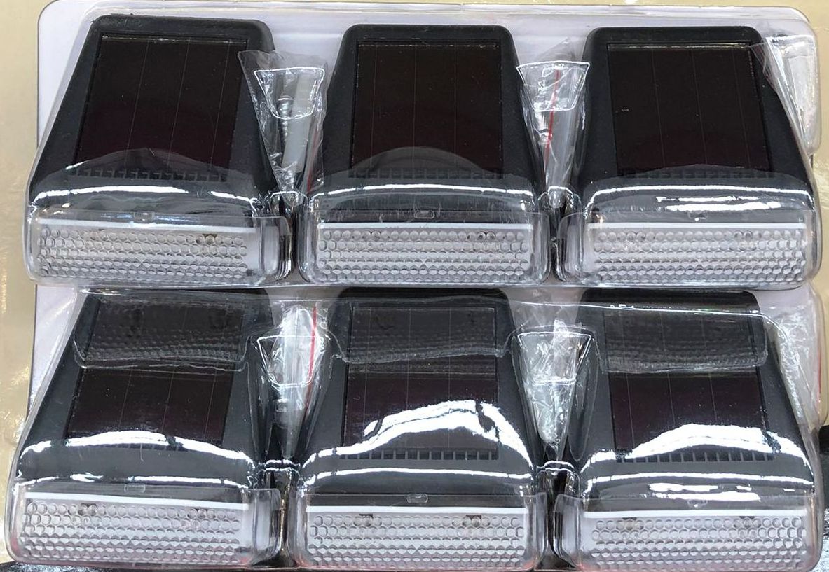 Click 6 Pack Mason Solar LED Wall Light