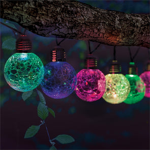 Lytworx Crackle Glass Solar Lights - 10 pack